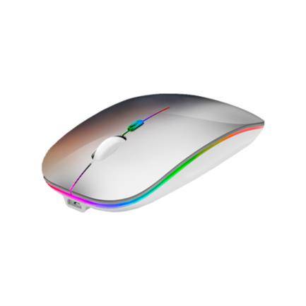 Mouse Inalámbrico Nextep NE-412P Color Plata Delgado/Silencioso - Mouse Inalámbrico Nextep NE-412P Color Plata Delgado/Silencioso -